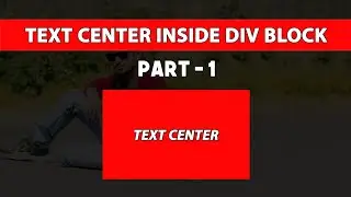 Text Center Inside Div Block Part-1 Using Table Property Created By VRP Tutorials