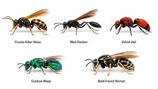 5 Wasps That Look Dangerous But Really Aren't