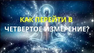 HOW TO MOVE INTO THE FOURTH DIMENSION OR A NEW BRANCH OF REALITY?