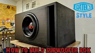 How to build subwoofer box dd audio 812f  - Budowa skrzyni basowej - Gately audio style