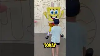 Travel with Kaven to Nickelodeon Resort to see SpongeBob! #shorts #travel #spongebob