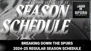 Spurs 'Merch of the Month'; Breaking down the San Antonio Spurs 2024-25 regular season schedule