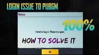 LOGIN ISSUE TO PUBGM 😰😰😰 || fail to login error in PUBG MOBILE || how to login pubg mobile