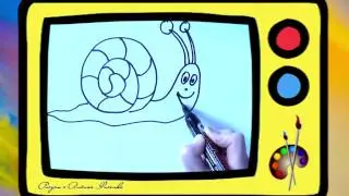 Как нарисовать улитку. Оживающие рисунки / How to draw a snail