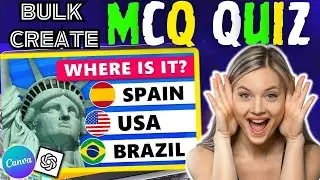 Create 1000 Viral MCQ Quiz Videos in 5 Mins Using Canva & Chat GPT. 