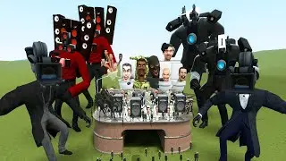NEW SIREN MAN MECHA BOSS VS ALL SKIBIDI TOILET BOSSES In Garry's Mod!