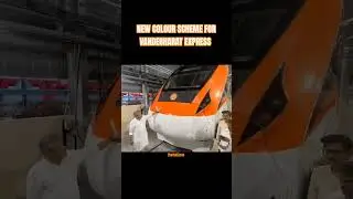 New Colour scheme for #vandebharatexpress Sleeper version coming soon #indianrailways #trains #icf