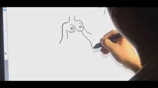 Парень круто рисует    Необычная фантазия