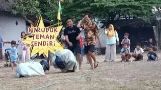 Lomba Balap Pinguin // Balap Karung // HUT RI 77 #merdeka #agoycreative #caruban