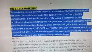 THE 3 P S OF MARKETING