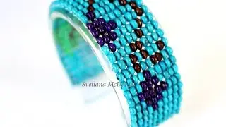 Loom Bracelet with Wood Beads Браслет из Деревянных Бусин на станке