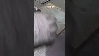 Удаление окалины лазером с шестерни #shorts