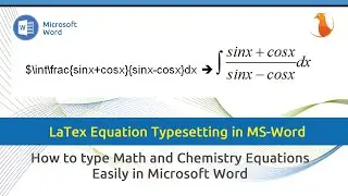 New video is coming on typesetting Math equations in MS Word using LaTeX ® | Technical Parinda