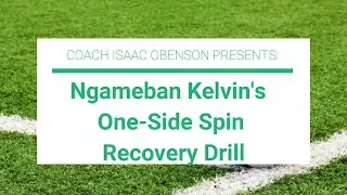 Goalkeeper Ngameban Kelvin Shot Stopping with Coach Isaac Obenson | One-Side Spin Recovery Drill
