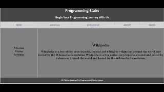 Page Layout in HTML | Using Table Tag