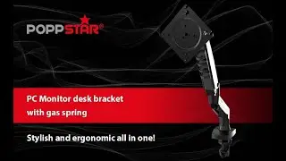 Poppstar - Monitor bracket with gas spring for desk | 17