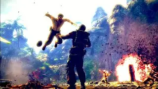 X-Men Origins Wolverine (PS3) - Best Takedowns & Melee Fighting Moves - Clearing Enemies Gameplay