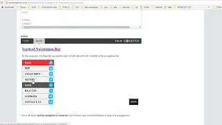 Vertical Navigation or Menu Bar Using CSS