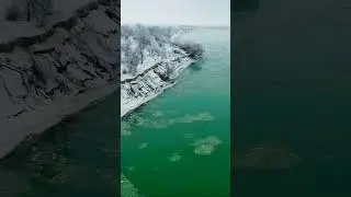 Зимняя природа река Или.