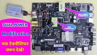 TP.MS338.PB801 DUAL SMPS Led tv combo motherboard repairing hidden technique