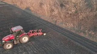 Пахота 2021 / Оранка / Plowing 2k21 Case maxxum 125 + mtz 920 + оптикон мастер а3