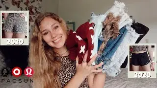 going through all of my shorts (try on)