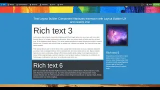 Varbase integration with Layout Builder Component Attributes and Layout Builder UX
