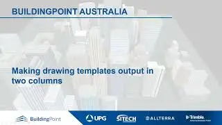 Tekla Structures - Making drawing templates output in two columns