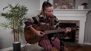 Luna Gypsy Exotic Caidie Guitar Acoustic-Electric