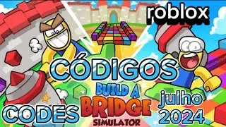CÓDIGOS CONSTRUIR UMA PONTE SIMULADOR | ROBLOX | BUILD A BRIDGE SIMULATOR CODES | CODIGOS DE RESGATE