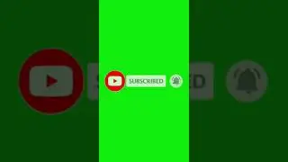 Subscribe button bell icon and like button green screen animation No copyright 