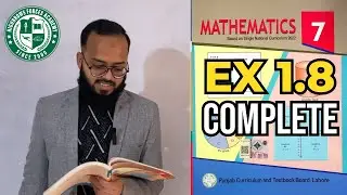 CLASS 7 MATHS NEW BOOK CHAPTER 1 EXERCISE 1.8