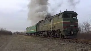 2ТЭ10М-2941А [CFM] Suburban train | Пригородный поезд