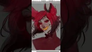 Alastor!!🔥🔥 #art #digitalart #hazbinhotel #alastor #рисование
