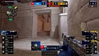 Spirit win 2v4 situation vs FaZe