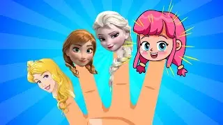 Princess Finger Family - Nursery Rhymes & Kids Songs | Cherry Berry Song