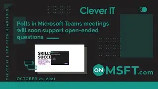 Polls in Microsoft Teams meetings will soon support open-ended questions