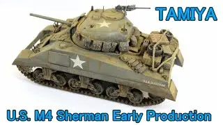 Tamiya 1/35th US M4 Sherman Completed Scale Model Tank