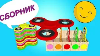 Сборник мультфильмов Цветные Шарики и мячики распаковка Киндер сюрприза || Цветные яйца герои Марвел