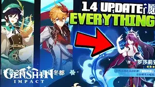 EVERYTHING IN GENSHIN IMPACT 1.4 UPDATE!