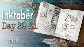 Inktober 2020 day 29-31 + sketchbook tour