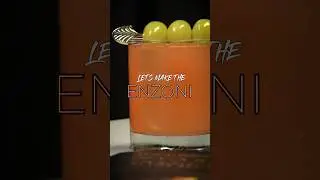 How to Make the ENZONI Cocktail 🍇 #shorts #grapes #campari