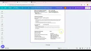 How to Create a Digital Resume in Canva & Embed It in Your Portfolio