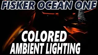 Fisker Ocean One - Colored Ambient Lighting