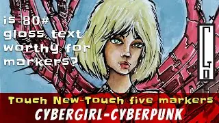 debunking 80 pounds gloss text for markers + review on touch five/new Copic knock-off markers
