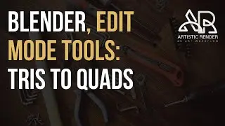 Blender - Tris to quads, edit mode tool explained