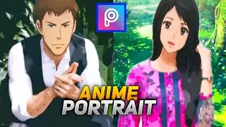 Make Anime Cartoon Portrait On Android Phone | Picsart Photo Editing Tutorial | TECH DATA BANGLA