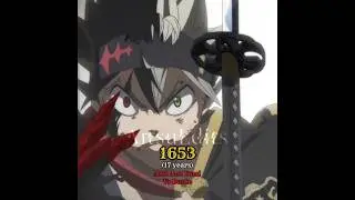 Asta Through The Years #anime #asta #blackbulls #blackclover
