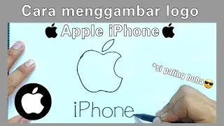 How to draw the latest Apple iPhone Logo easily 2024 | Drawing Apple Logo