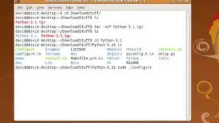 Install Python 3.1 using Linux